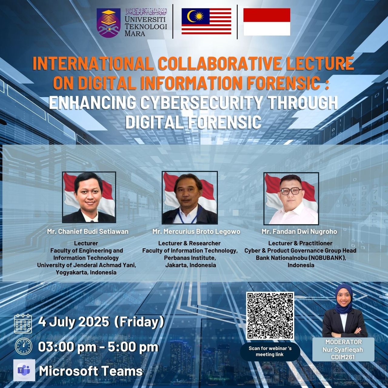 INTERNATIONAL COLLABORATIVE LECTURE ON DIGITAL INFORMATION FORENSIC: ENHANCING CYBERSECURITY THROUGH DIGITAL FORENSIC